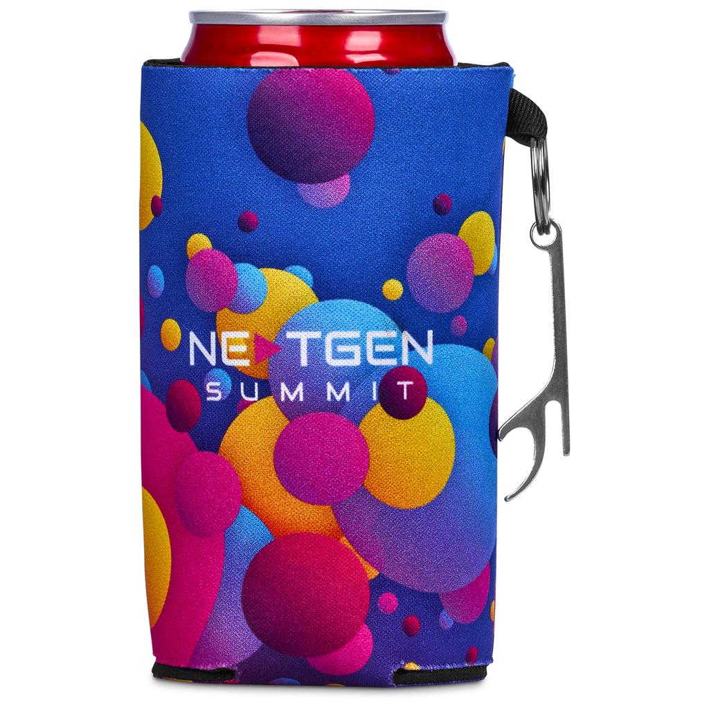 Pre-Printed Sample Hoppla Freezo Neoprene Stubby Cooler With Bottle Opener