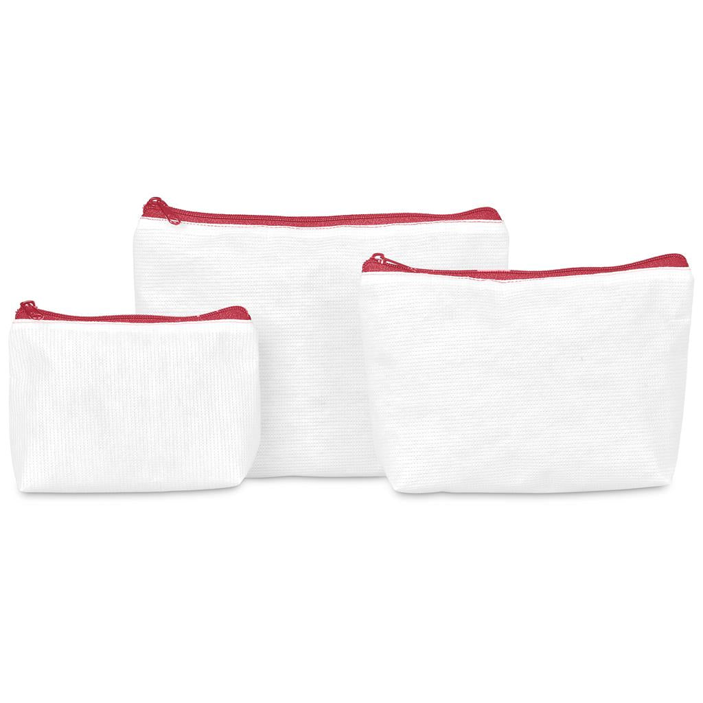 Pre-Production Sample Hoppla Recycled PET Stitch-Bond Mini Toiletry Bag