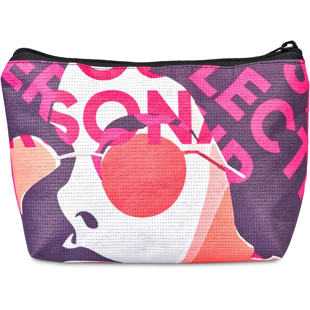 Pre-Printed Sample Hoppla Leanne Recycled PET Stitch-Bond Midi Toiletry Bag