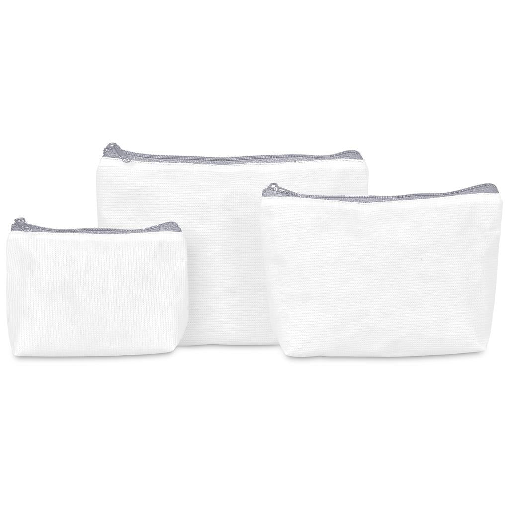 Pre-Printed Sample Hoppla Leanne Recycled PET Stitch-Bond Midi Toiletry Bag