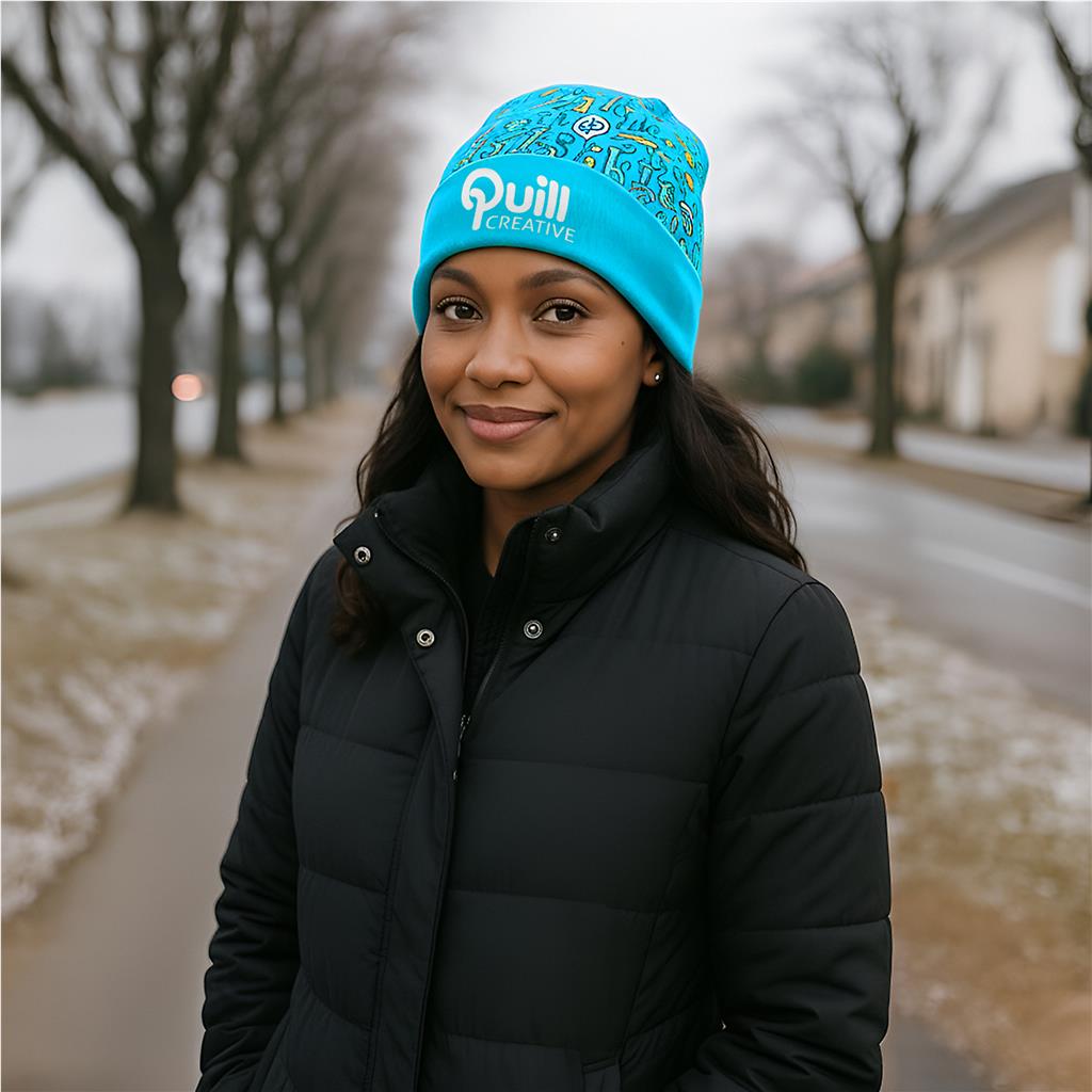 Pre-Production Sample Hoppla Snowflake Polar Fleece Beanie