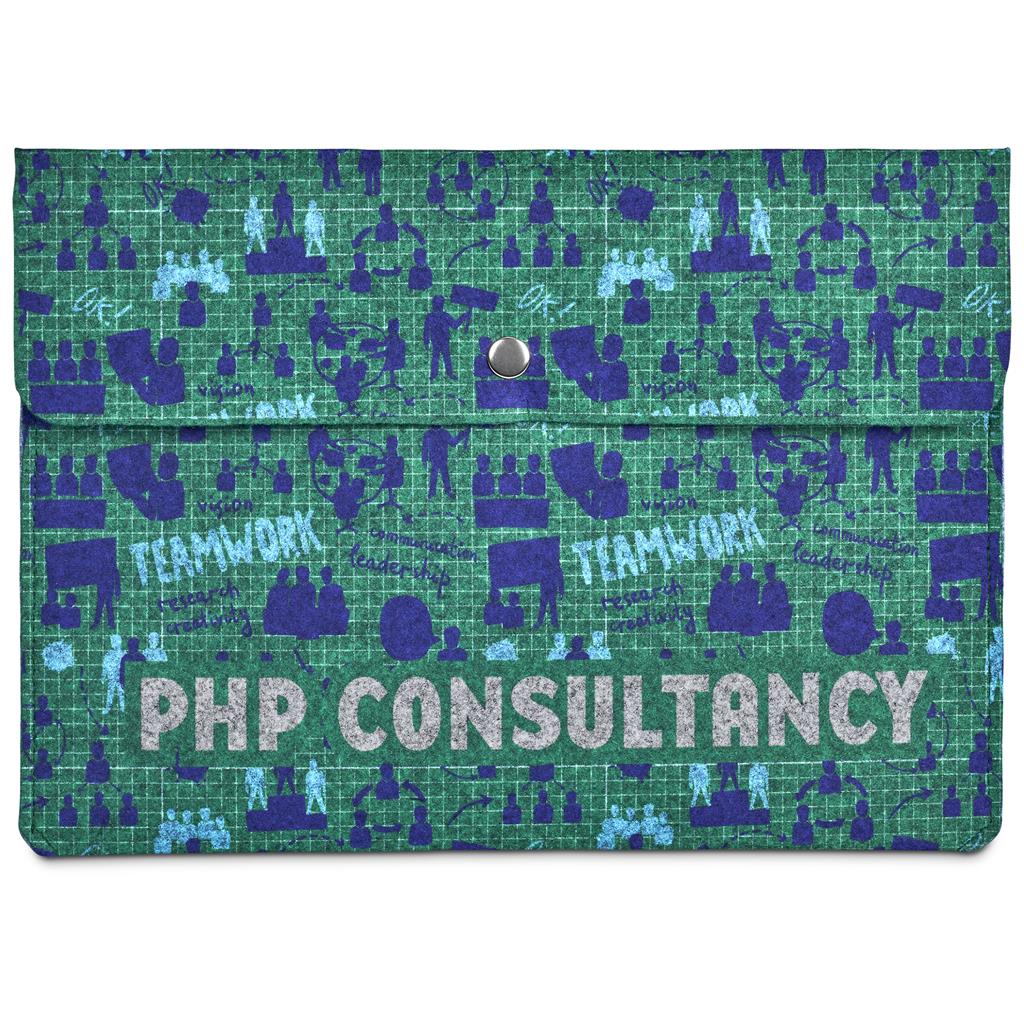 Pre-Production Sample Hoppla Revo RPET Felt Document Holder