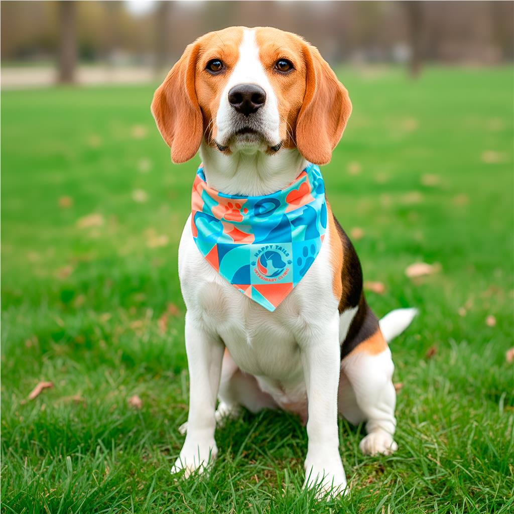 Pre-Production Sample Hoppla Tyson Small Polyester Dog Bandana