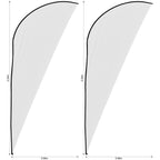 Legend 2m Sublimated Sharkfin Flying Banner Skin - Set Of 2 (Excludes Hardware)