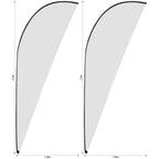 Legend 3m Sublimated Sharkfin Flying Banner Skin - Set Of 2 (Excludes Hardware)