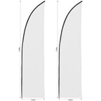 Legend 2m Sublimated Arcfin Flying Banner Skin - Set Of 2 (Excludes Hardware)