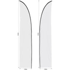 Legend 3m Sublimated Arcfin Double-Sided Flying Banner Skin (Excludes Hardware)