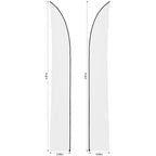 Legend 4m Sublimated Arcfin Double-Sided Flying Banner Skin (Excludes Hardware)