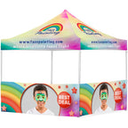 Coated Steel Sublimated Gazebo 3m x 3m - 2 Half-Wall Skins