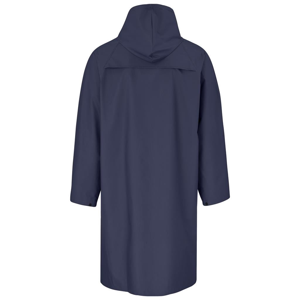 Light Duty Storm Rubberised Polyester/PVC Raincoat - Navy