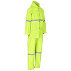 Light Duty Tornado  Hi-Viz Reflective  Rubberised Rainsuit - Yellow