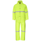 Light Duty Tornado  Hi-Viz Reflective  Rubberised Rainsuit - Yellow